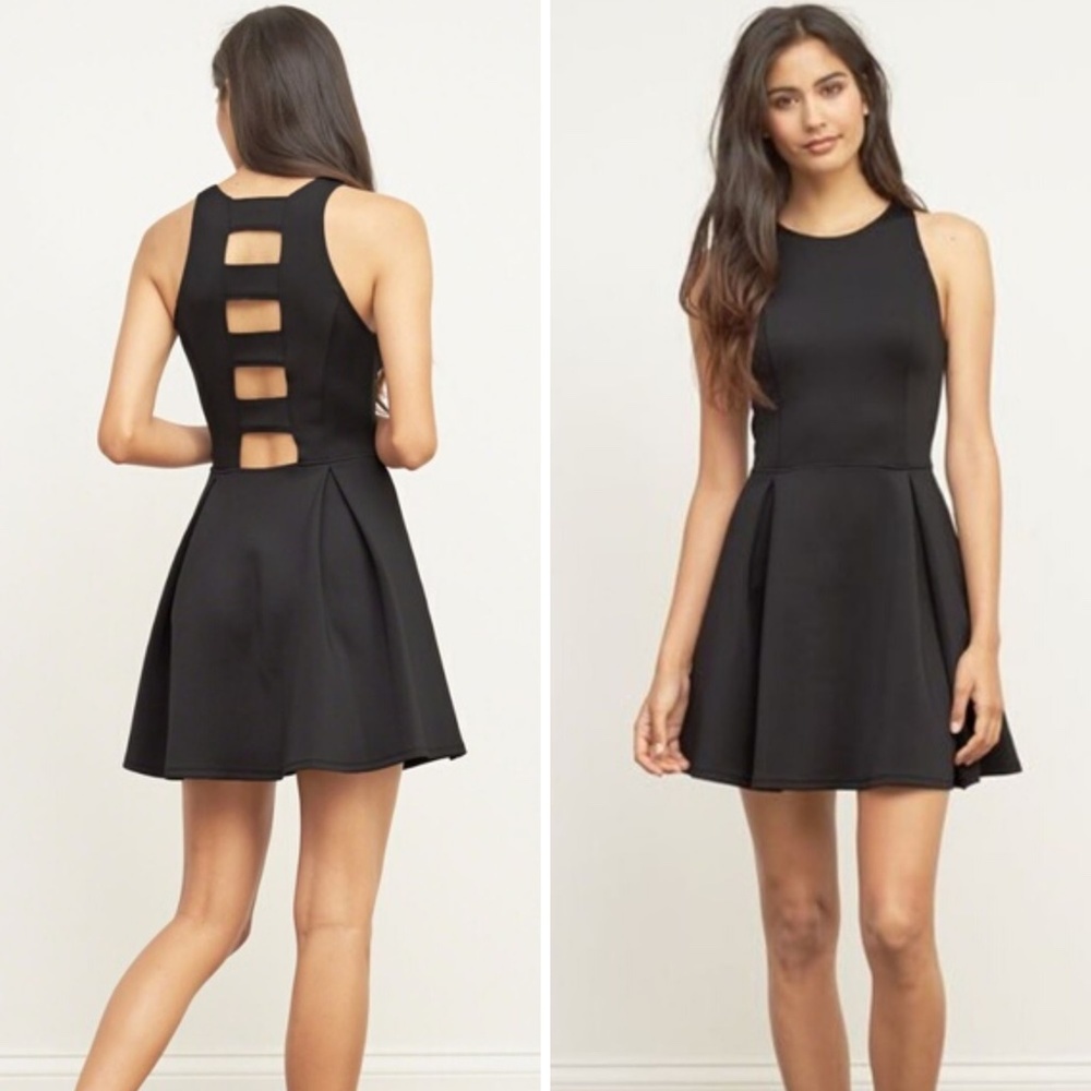 Abercrombie &Fitch High Neck Neoprene Skater Dress